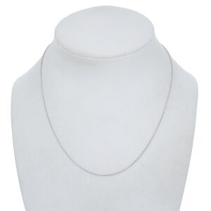 Sterling India Sterling Silver 925 1.2mm Cable Chain Necklace 15.75"